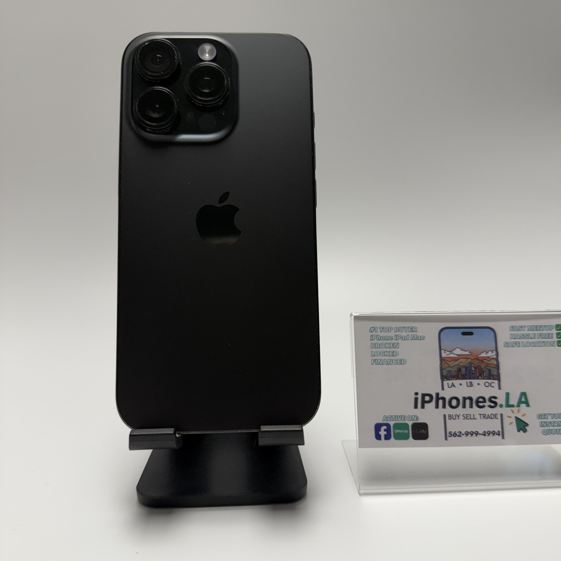 iPhone 16 Pro 128GB, Black Titanium