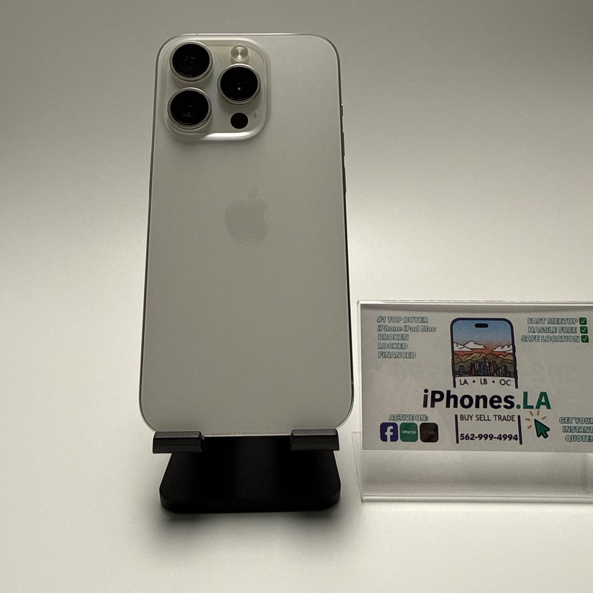 iPhone 15 Pro 256GB, White Titanium