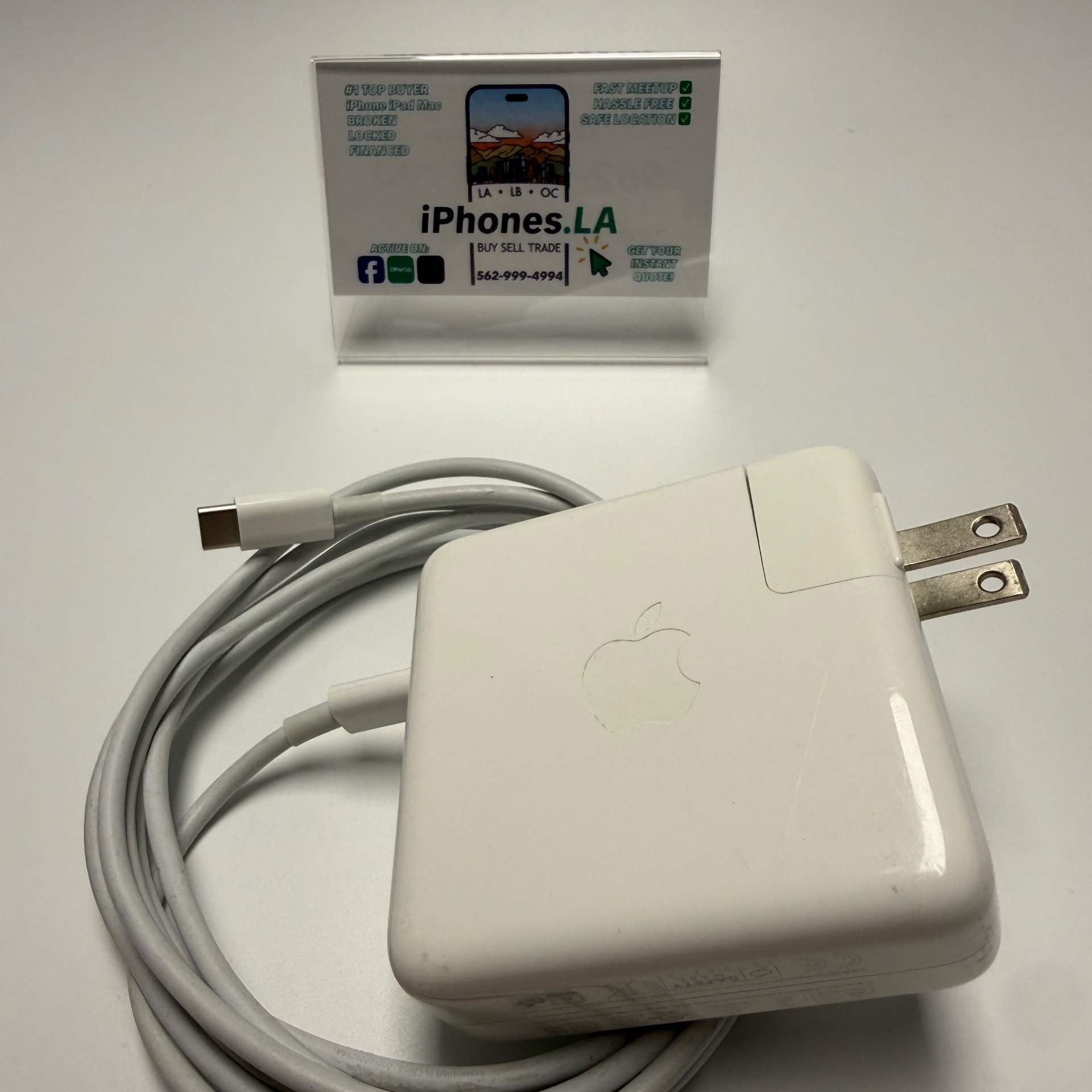 Apple Type-C Charger and 67W Power Adapter Used, White